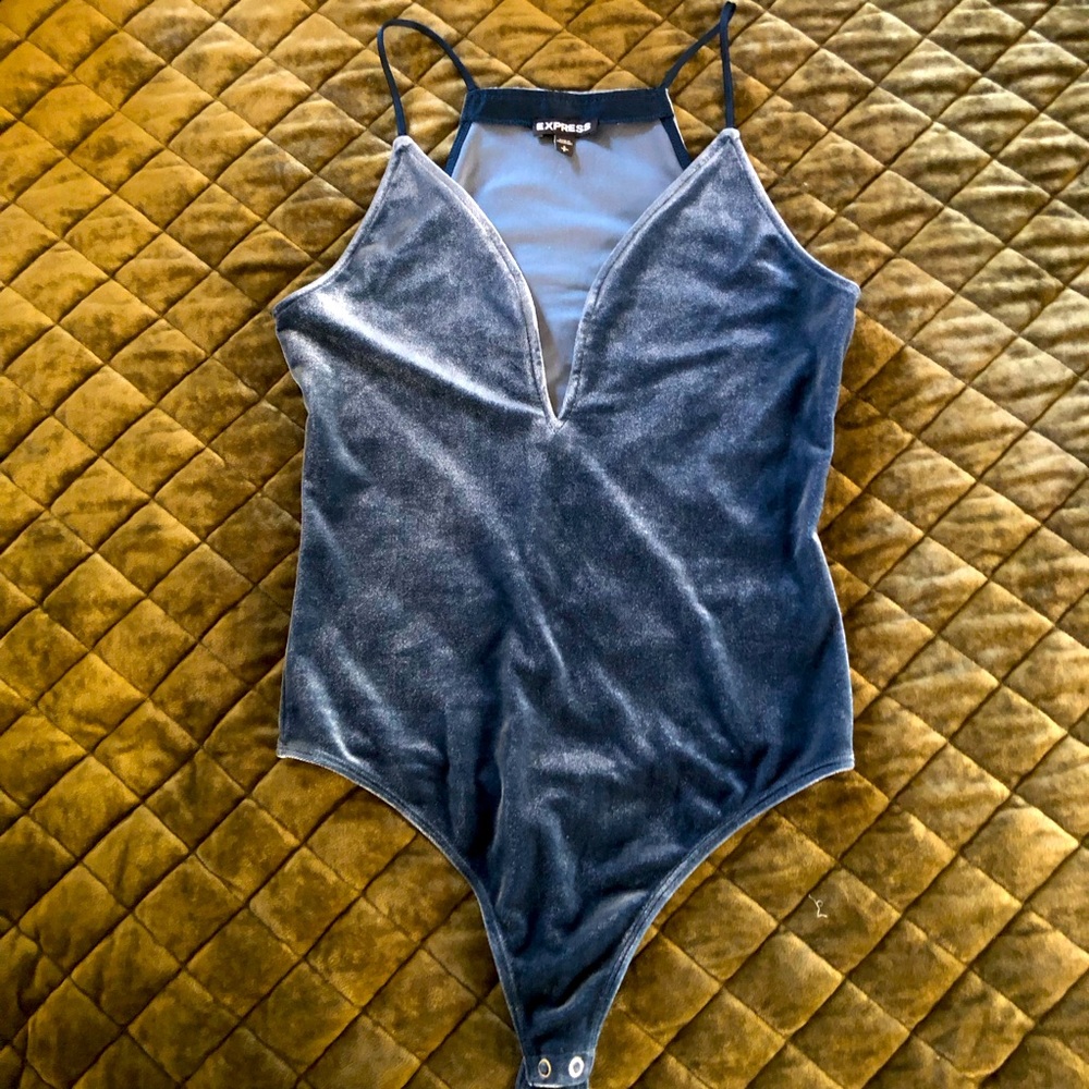Express velvet bodysuit